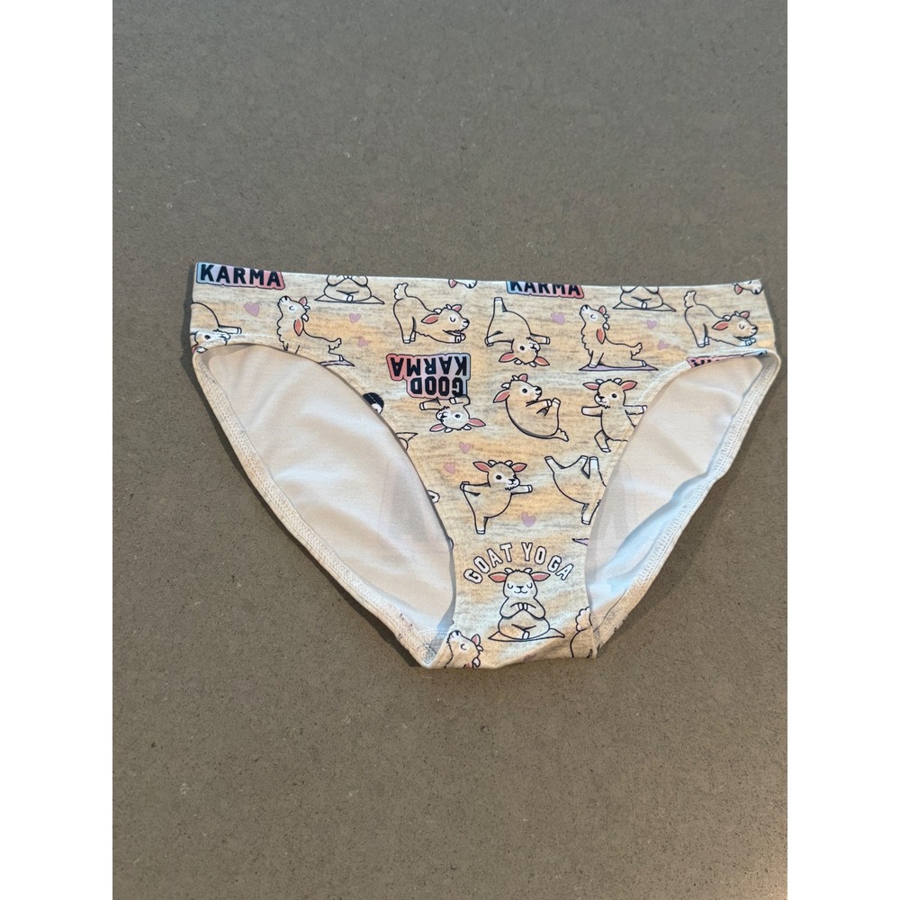 Justice Girls Oh So Soft Bikini Underwear Goat Yoga Karma Size 6 7‎